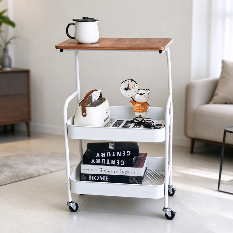 3-stöckiger Rollwagen mit Holz – Home Cooking Recipes Bewertung und Preis