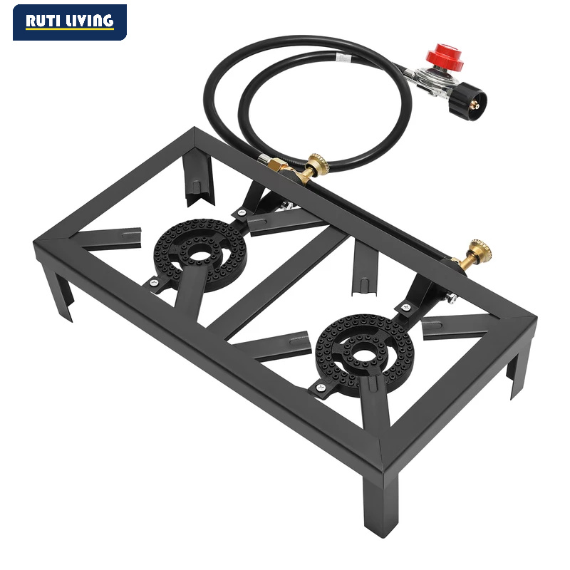 Tragbarer 1/2-Brenner Outdoor- – Home Cooking Gas Bewertung und Preis